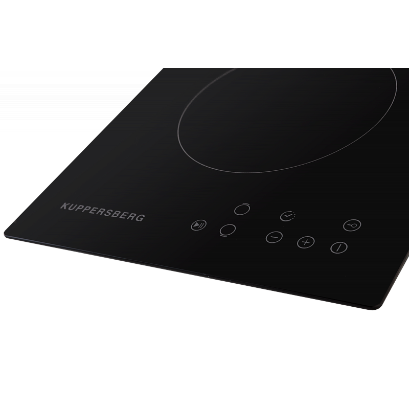 Варочная панель Kuppersberg ECO 301, электрическая, домино 30 см, 2 конфорки Hi-Light, чёрная, фото 2