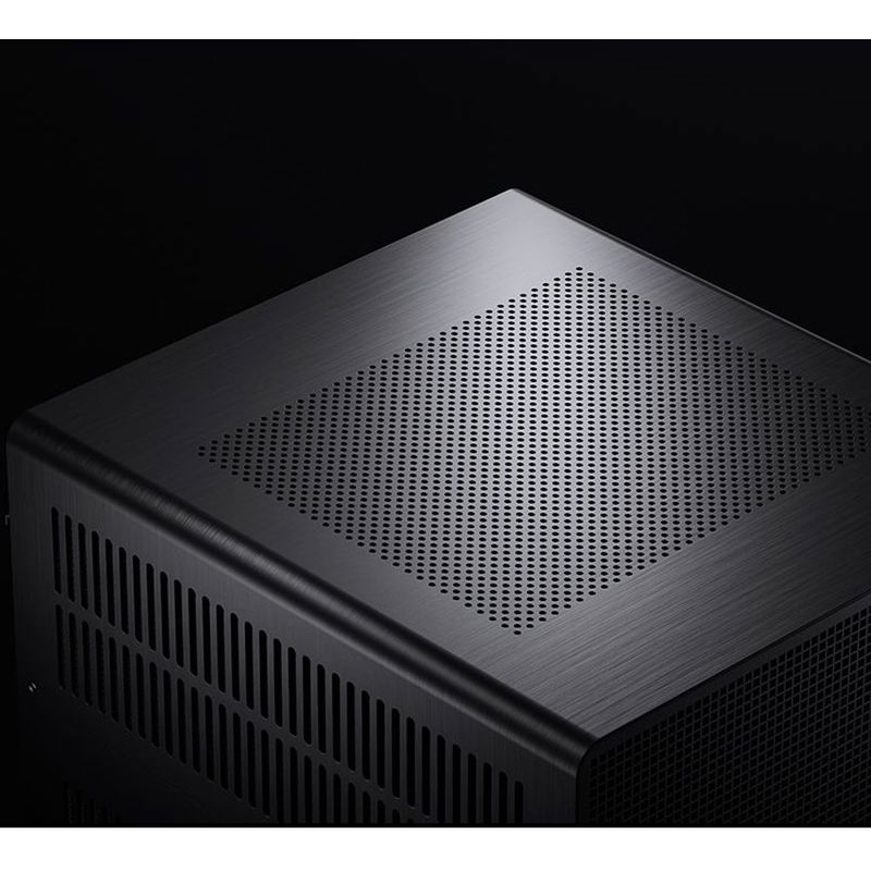 Корпус для ПК Jonsbo N5, Mini Tower, чёрный, под ATX, E-ATX, mATX, Mini-ITX, материал алюминий, дерево, сталь, фото 11