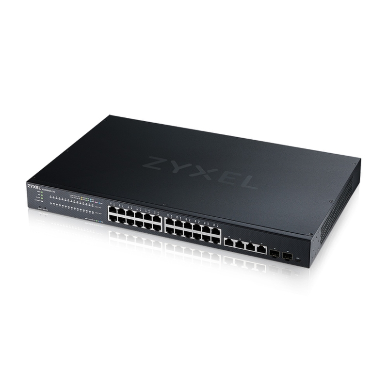 Коммутатор ZYXEL XMG1930-30 смарт L2+, 24 порта 2,5 Гбит/с, 4 порта 10 Гбит/с, 2 SFP+, 19″, фото 2