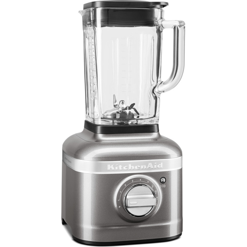 Стационарный блендер KitchenAid Artisan 5KSB4026EMS, стеклянный стакан 1,4 л, серебряный медальон, фото 2
