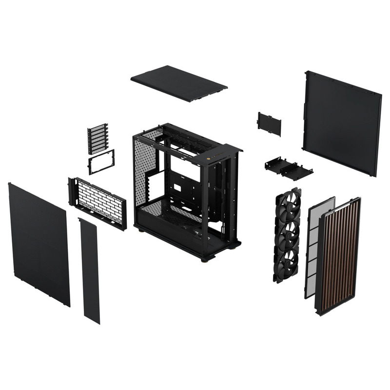 Корпус для ПК Fractal Design North XL, Full Tower, чёрный, под ATX, E-ATX, mATX, Mini-ITX, фото 15
