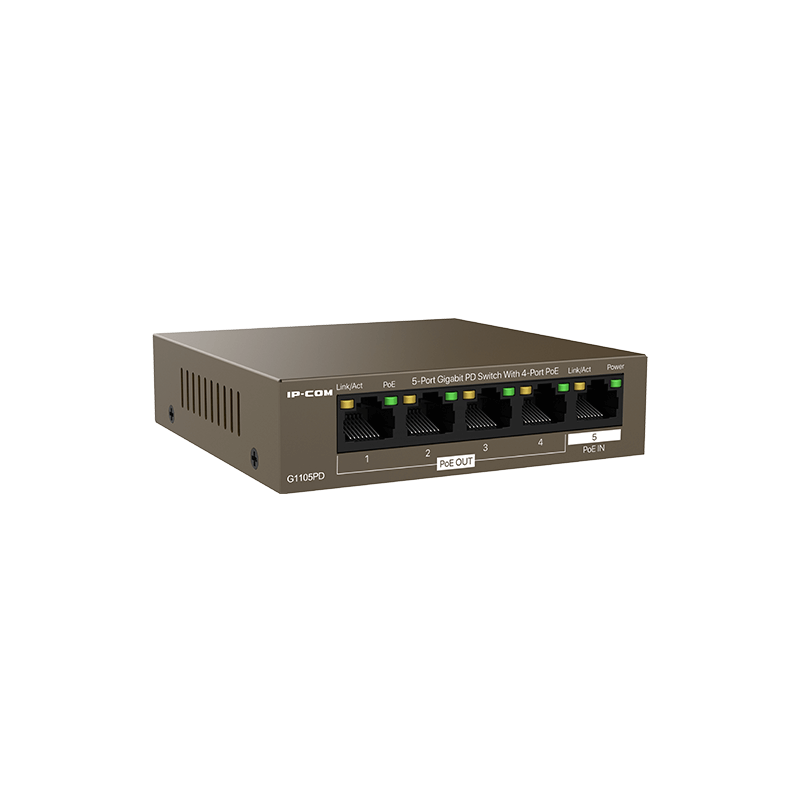 PoE-коммутатор Tenda IP-COM G1105PD неуправляемый, 5 портов 1 Гбит/с, 4 порта PoE, фото 3