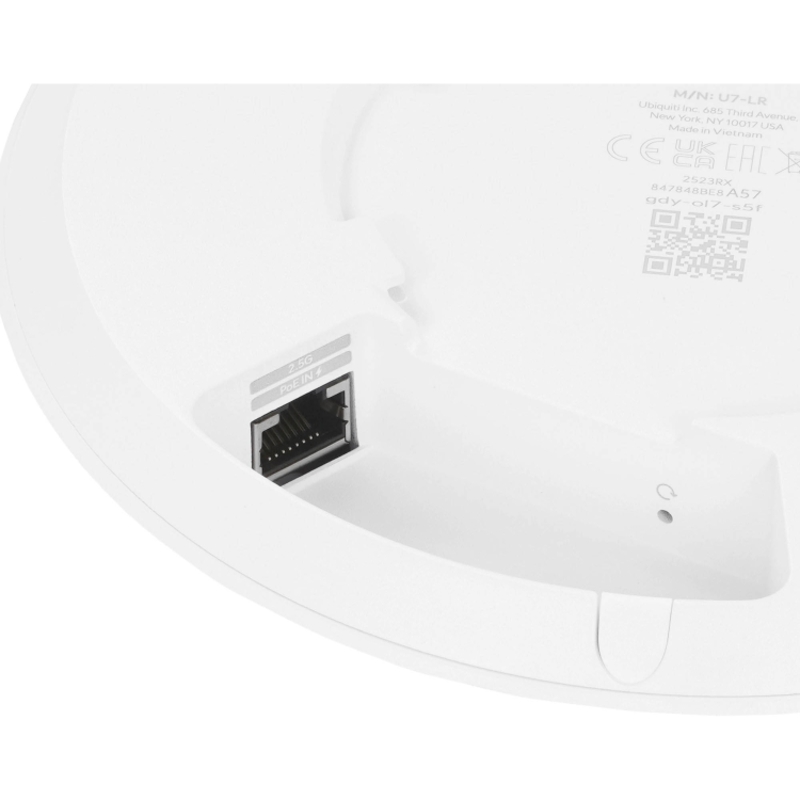 Точка доступа Ubiquiti U7-LR Wi-Fi 7, потолочная, питание PoE, фото 4