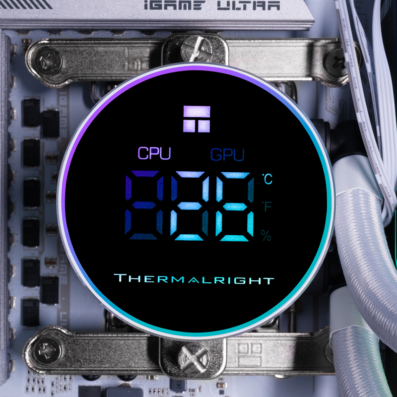 Система жидкостного охлаждения Thermalright Frozen Magic 360 Digital V2, шум 28.2 дБА, фото 4