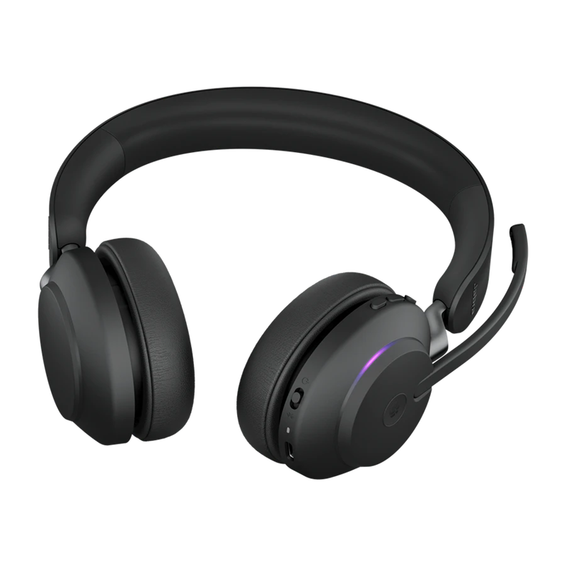 Гарнитура Jabra Evolve2 65 MS Stereo, Bluetooth 5.0, адаптер Link 380c USB-C, чёрная, фото 4