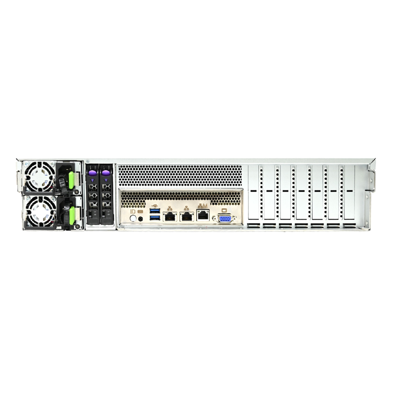 Серверная платформа 2U 12x NVMe (12-port 3.5"/2.5" PCIe Gen4 Tri-mode backplane), 2x 2.5" SATA hot-swap (rear), 4x 8038 FAN (AIC XP1-S202VA02), фото 3
