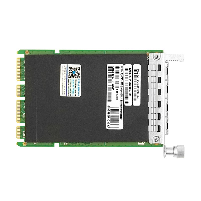 Сетевая карта LR-Link LRES3027PF-OCP, OCP 3.0, 4 порта SFP28 25 Гбит/с, Intel E810, фото 5
