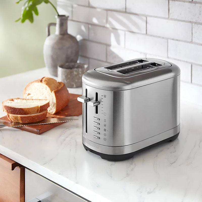 Тостер KitchenAid 5KMT2109ESX на 2 тоста, 900 Вт, 7 степеней обжаривания, нержавеющая сталь, фото 6