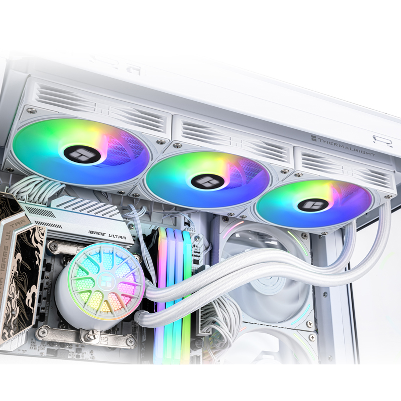 Система жидкостного охлаждения Thermalright Aqua Elite 360 V6, вентилятор 120 мм, белый, фото 8