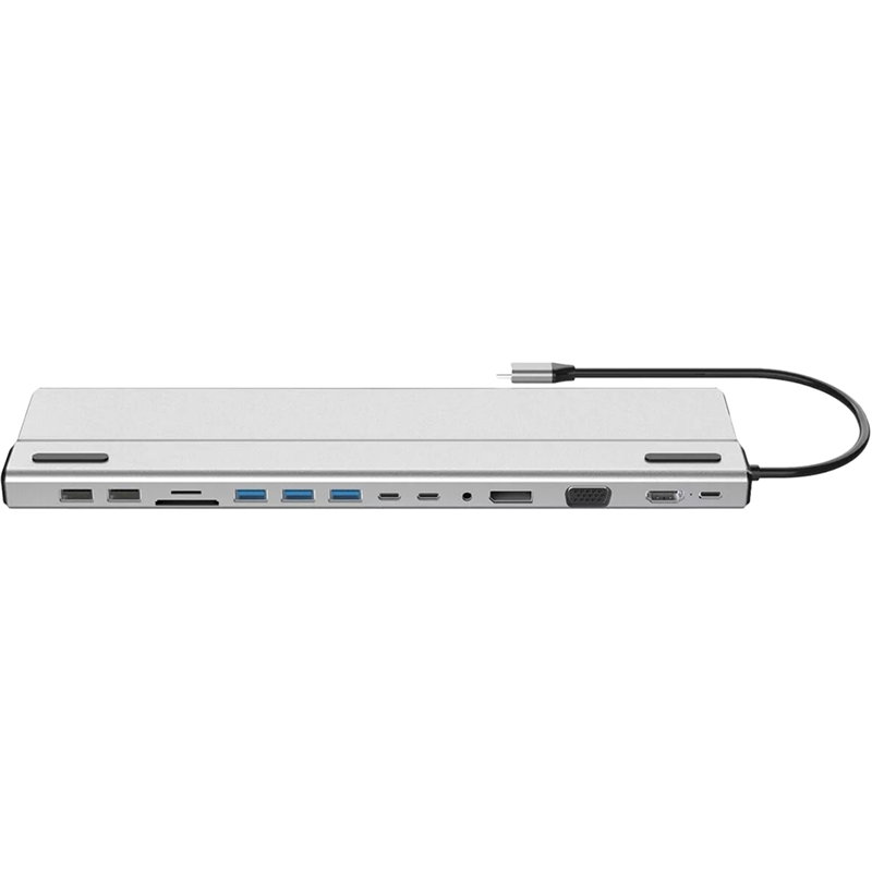 Адаптер Vcom TypeC → 3*USB3.0+2*USB2.0+ +RJ45+SD+TF+AUD+HDMI+DP+2*USB3.1 Data+PDCU4703, USB 3.1 Type-C (m), фото 5