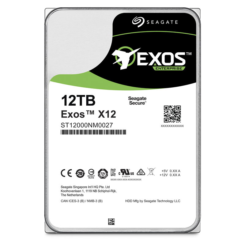 Жёсткий диск HDD Seagate SAS 12Tb Exos 12GB 7200 256MB (Seagate ST12000NM004J), фото 4