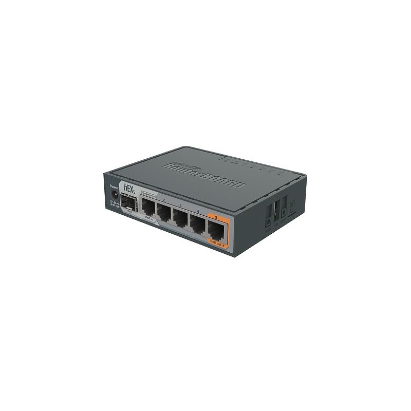 Маршрутизатор MikroTik hEX S RB760iGS, 5 портов 1 Гбит/с, SFP, USB 2.0, аппаратное шифрование IPsec, фото 3