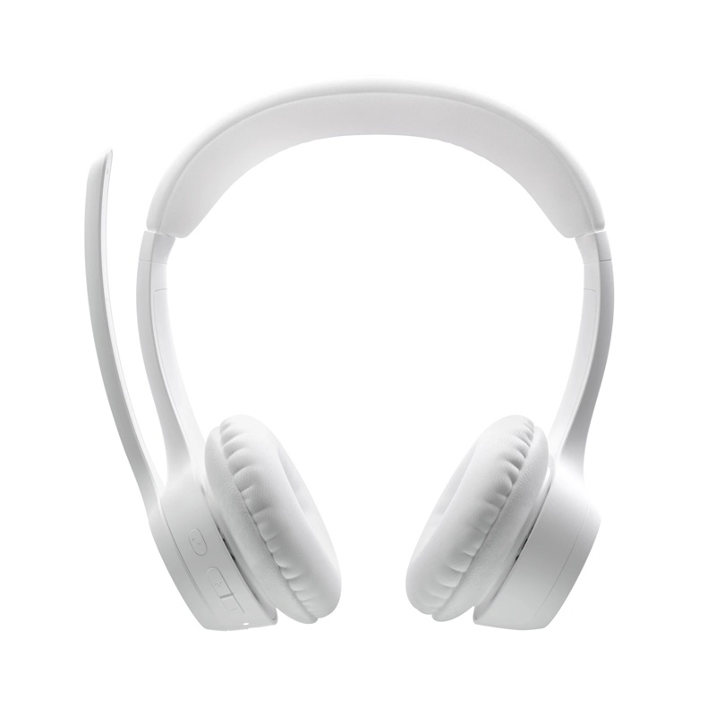 Гарнитура Logitech Zone 300, Bluetooth 5.3, накладные, белый, микрофон поворотный, для офиса, фото 6