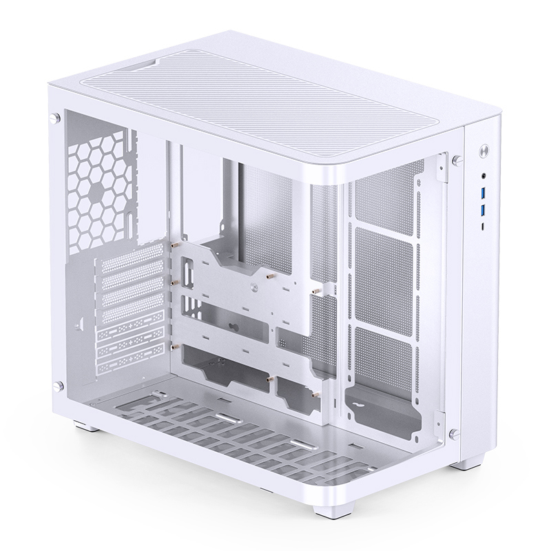 Корпус для ПК Jonsbo TK-3, Mini Tower, белый, под ATX, mATX, Mini-ITX, материал закалённое стекло, сталь, фото 8