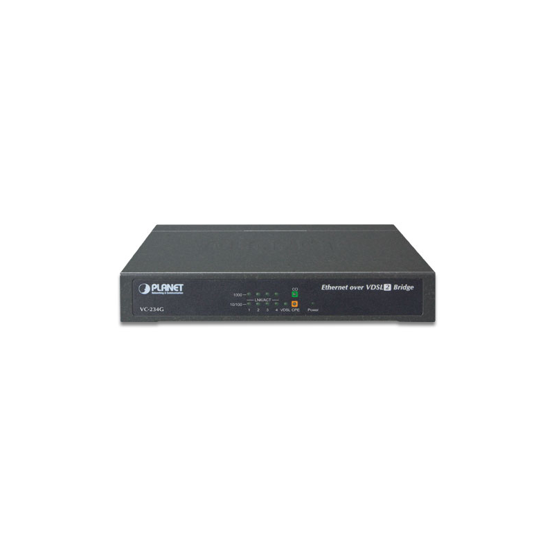 Конвертер Ethernet в VDSL2 Planet VC-234G, 4 порта 1 Гбит/с, профиль 30a, G.vectoring, фото 2