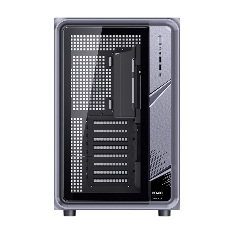 Корпус для ПК Jonsbo BO400, Midi Tower, серый, под ATX, mATX, mITX, материал закалённое стекло, сталь, фото 2
