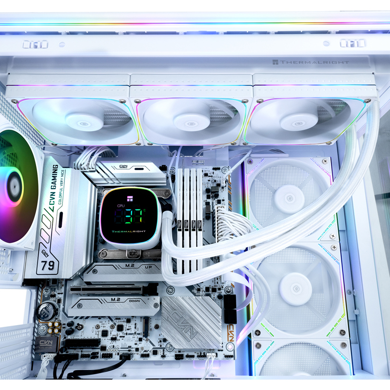 Система жидкостного охлаждения Thermalright Frozen Horizon 360 Digital, белый, фото 8