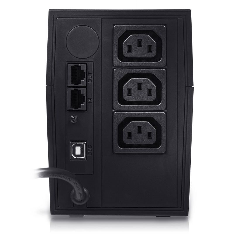 ИБП Powercom RPT-600AP, 600 ВА, 360 Вт, Line-Interactive, 3 розетки, IEC C13, фото 4
