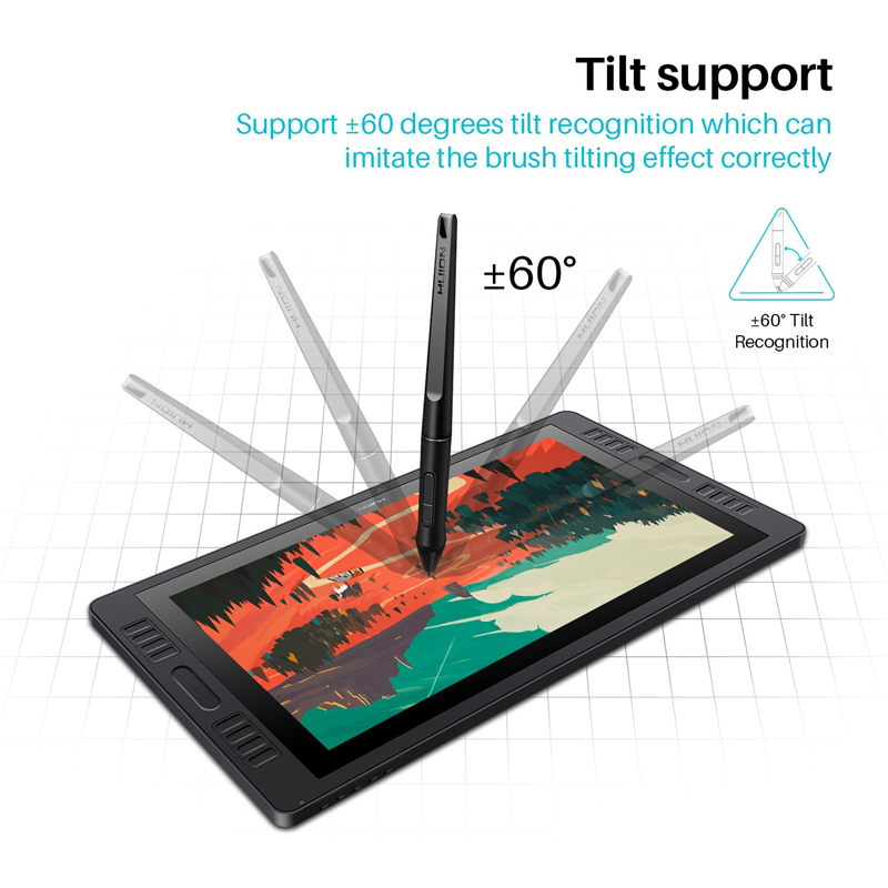 Интерактивный дисплей Сенсорный Huion KAMVAS Pro 20, 19.5 ″, 8192 уровней нажима, фото 7