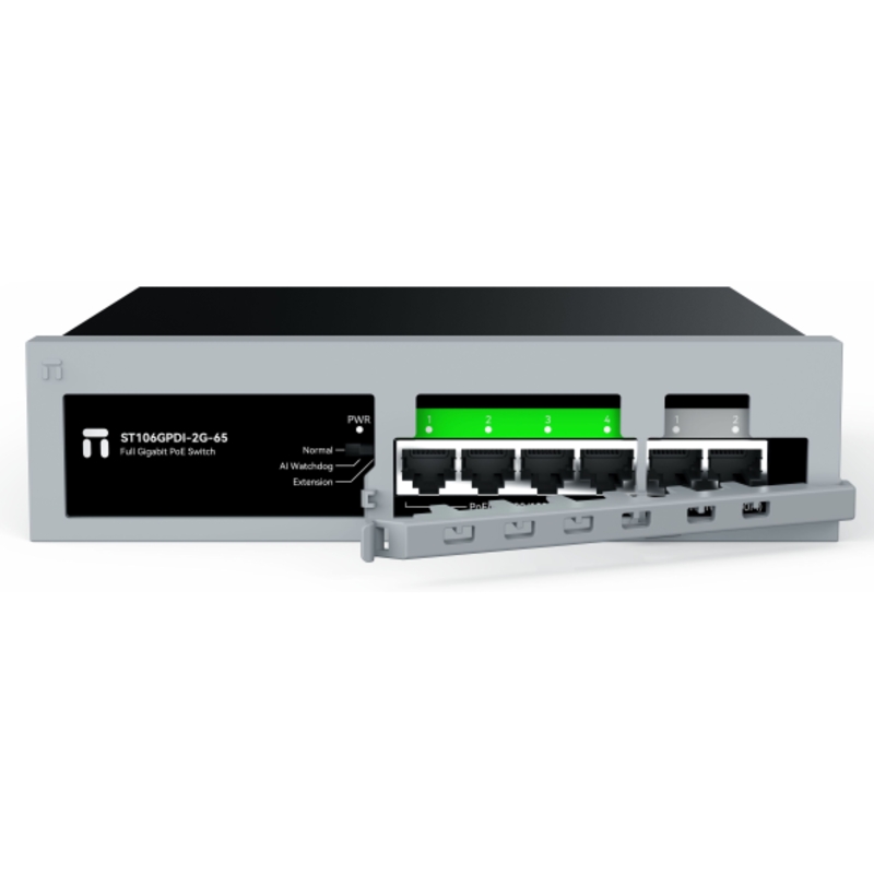 Коммутатор Netis ST106GPDI-2G-65 неуправляемый, 4 порта PoE+ 1 Гбит/с, 2 аплинка 1 Гбит/с, 55 Вт, фото 8