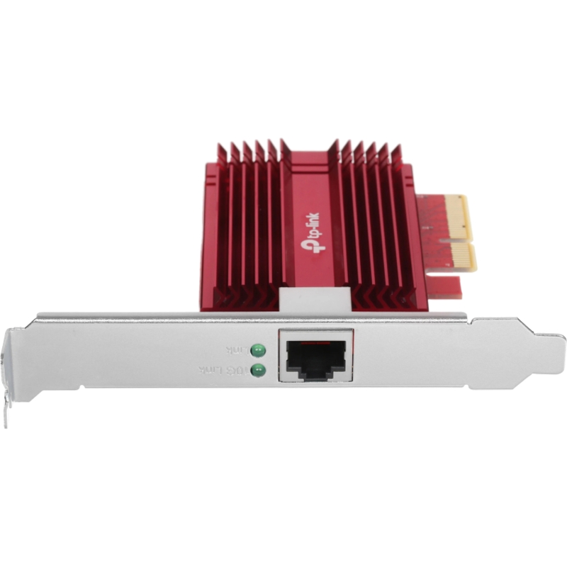Сетевой адаптер 10 Gigabit PCI-E network adapter, 1 PCI Express 3.0 X4 interface, 1 100/1000/10000Mbps Ethernet port, come with Low-Profile and Full-Height Brackets (TP-Link TX401), фото 3