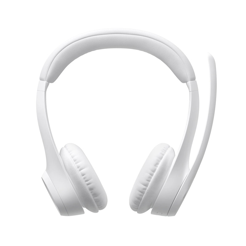 Гарнитура Logitech Zone 300, Bluetooth 5.3, накладные, белый, микрофон поворотный, для офиса, фото 5