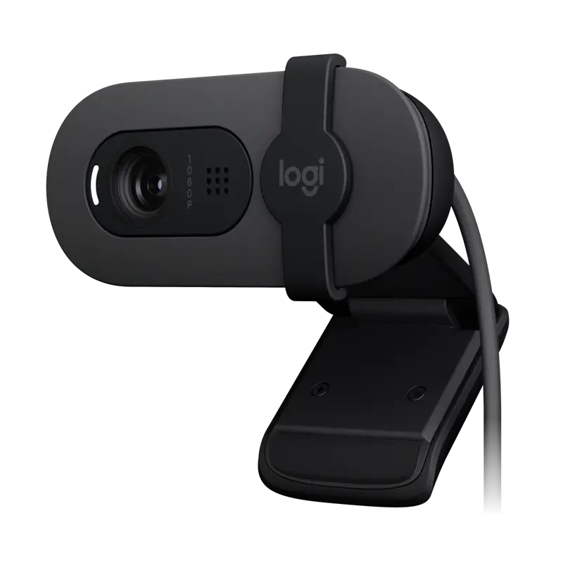 Веб-камера Logitech Brio 100 Full HD webcam - GRAPHITE – USB, 1920х1080, 30 к/с, фокус фиксированный, фото 2