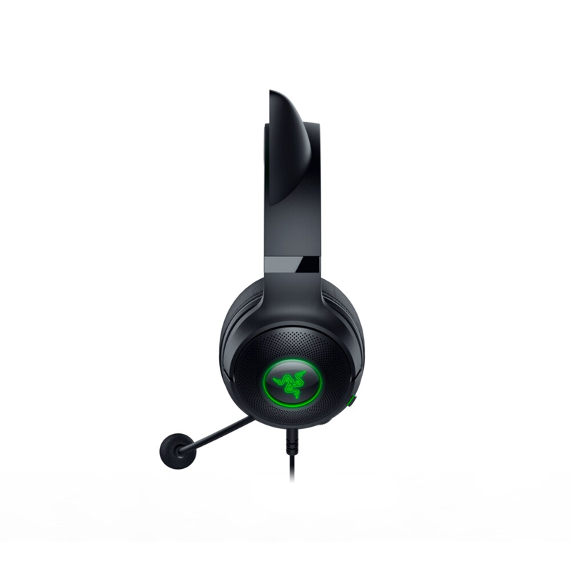 Гарнитура Razer Kraken Kitty V2, проводное подключение, USB Type-A, накладные, чёрный, для геймеров, фото 5