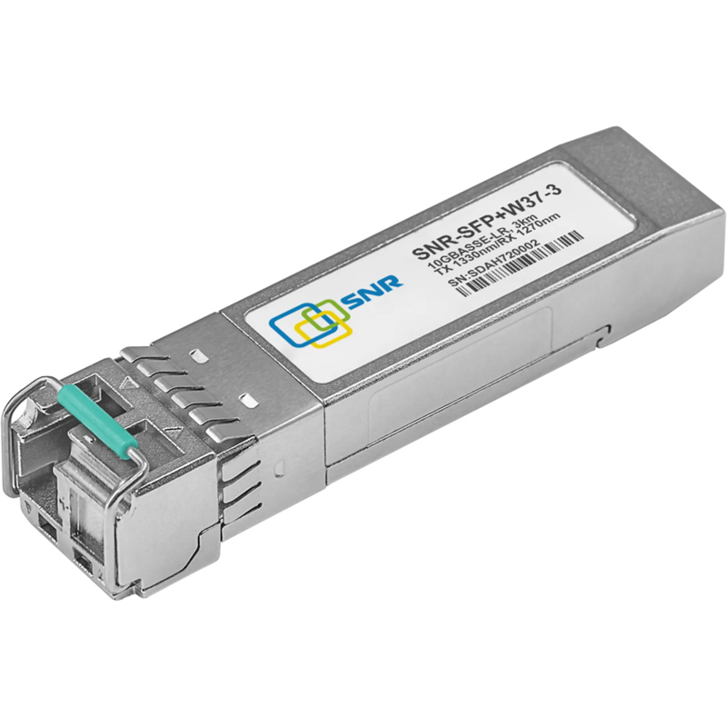 Трансивер SNR-SFP+W37-3 SFP+ WDM 10 Гбит/с, одно волокно SM, LC, 1330/1270 нм, до 3 км, фото 2