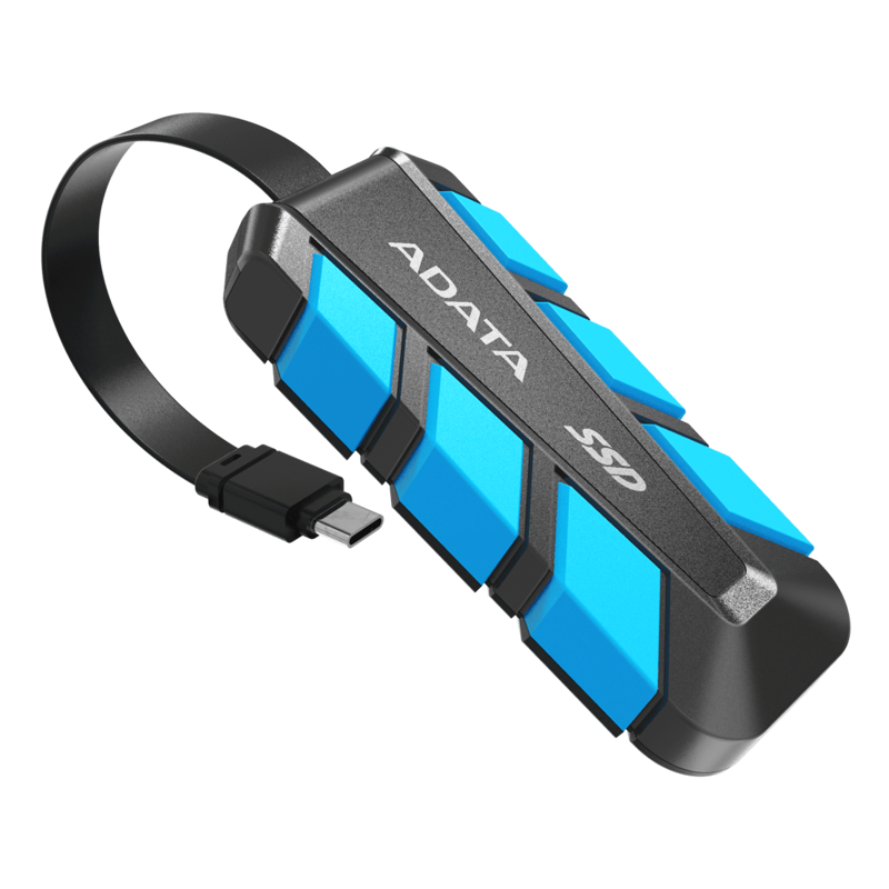 Внешний SSD ADATA SC740, 2000GB, Type-C, USB 3.2 Gen2, R/W 1050/1000 MB/s, 121.8x40.5x22.3mm, Blue (ADATA SC740-2000G-CBU), фото 5