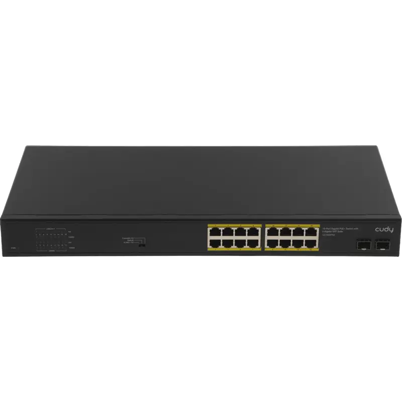 PoE-коммутатор Cudy GS1020PS2 неуправляемый, 16 портов PoE+ 1 Гбит/с, 2 SFP, 200 Вт, фото 3