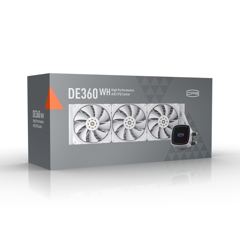 Система жидкостного охлаждения PcCooler DE360 WH, вентилятор 120 мм, шум 33.8 дБА, AM5, фото 5