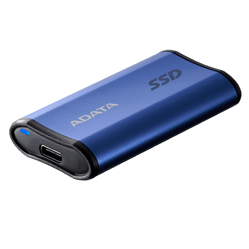 Внешний SSD ADATA SE880, 500GB, USB 3.2 Gen2 Type-C, up to R/W 2000/2000 MB/s, 64.8x35x12.5mm, Blue (ADATA AELI-SE880-500GCBU), фото 3