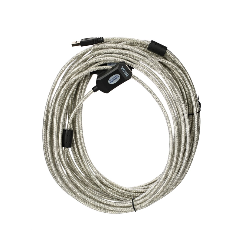 Кабель Vcom USB2.0-repeater, USB 2.0 Type-AM, USB 2.0 Type-AF, 15 м, фото 4