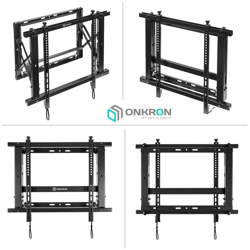 Кронштейн для ВИДЕОСТЕН Onkron Push UP, крепление настенное, до 70 ″, нагрузка до 45 кг, фото 2