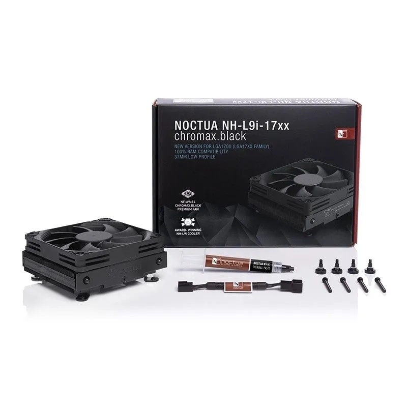 Кулер для процессора Noctua NH-L9i chromax.black, LGA115X, LGA1200, до 59 Вт, вентилятор 92 мм, фото 5