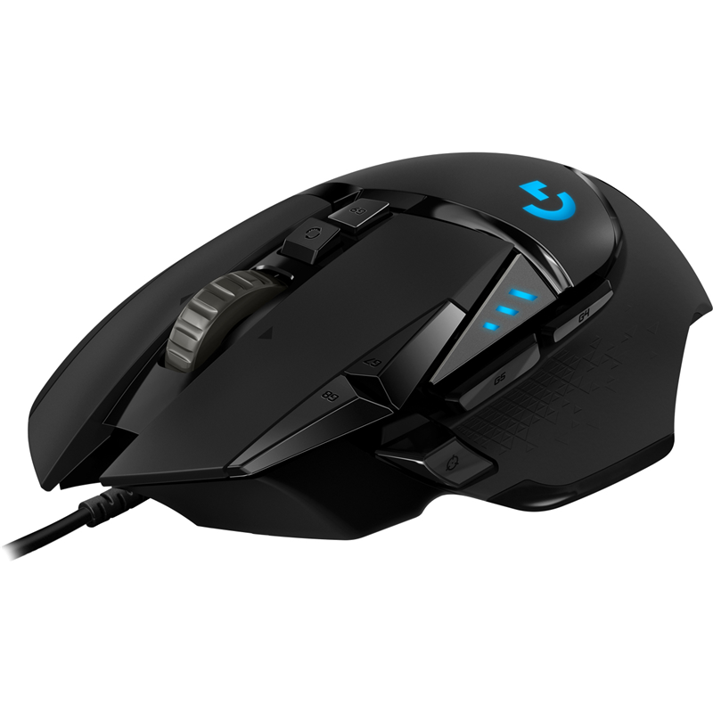 Мышь Logitech G502 HERO High Performance, проводное подключение, USB-A, 25600 dpi, чёрный, подсветка, фото 4