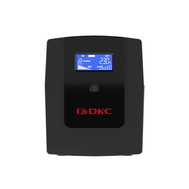 ИБП DKC Info LCD INFOLCD1200I, 1200 ВА, 720 Вт, Line-Interactive, 4 розетки, IEC C13, фото 2