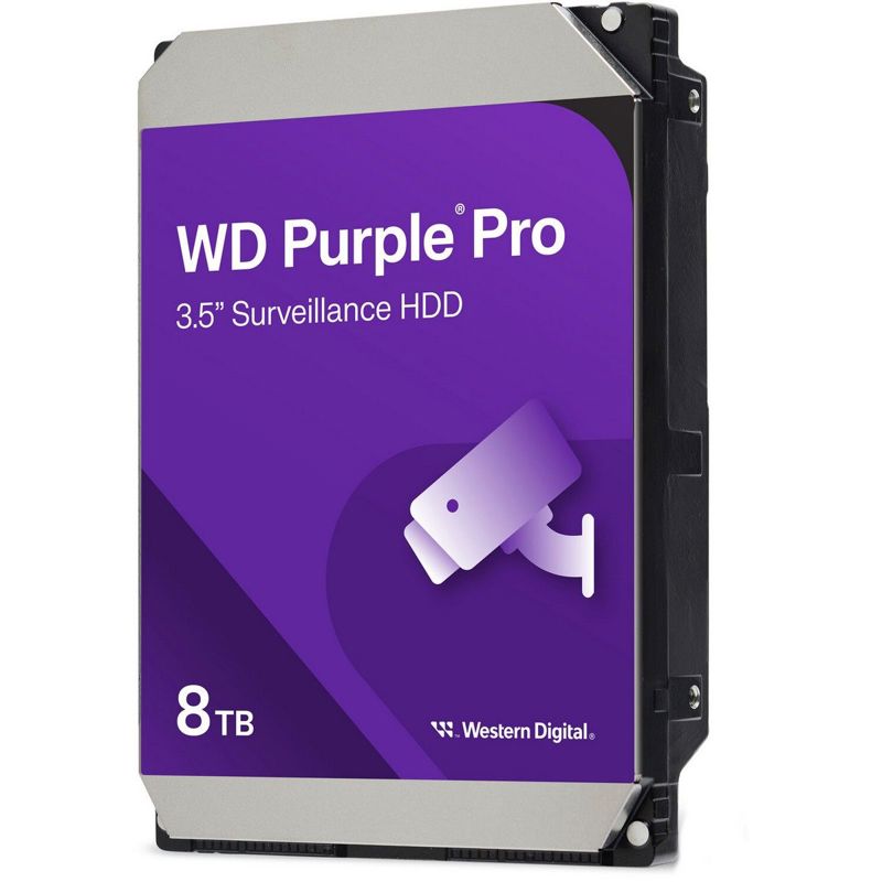 Жёсткий диск WD Purple Pro 8 ТБ 3,5″, 7200 об/мин, кэш 256 МБ, для видеонаблюдения, фото 2