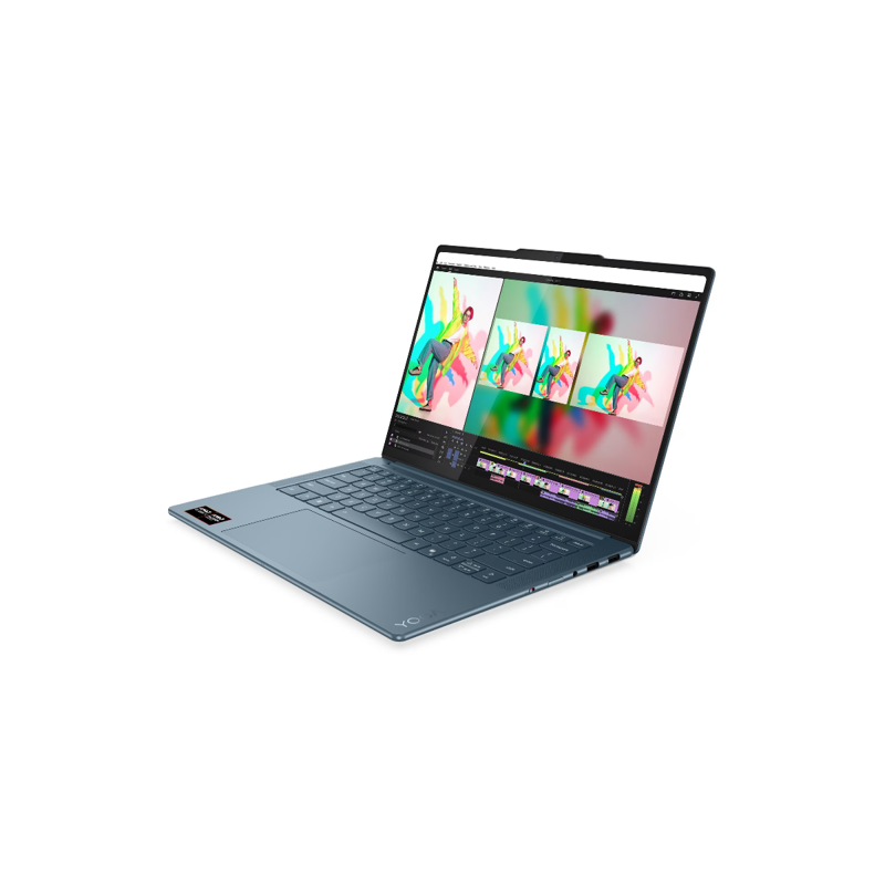 Ноутбук Lenovo Yoga Pro 7 14ASP10 83LX000RRK Tidal Teal, 14.5" 3K (2944x1840) 90Hz, AMD Ryzen AI 9 365, AMD Radeon 880M, 32GB LPDDR5x-8000MHz, 1 TB SSD PCIe GEN4, NO OS, КЛАВИАТУРА RU/US, гарантия 1 год, фото 2