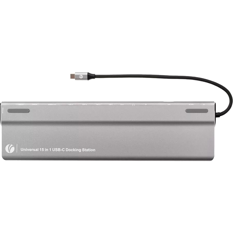 Адаптер Vcom TypeC → 3*USB3.0+2*USB2.0+ +RJ45+SD+TF+AUD+HDMI+DP+2*USB3.1 Data+PDCU4703, USB 3.1 Type-C (m), фото 3