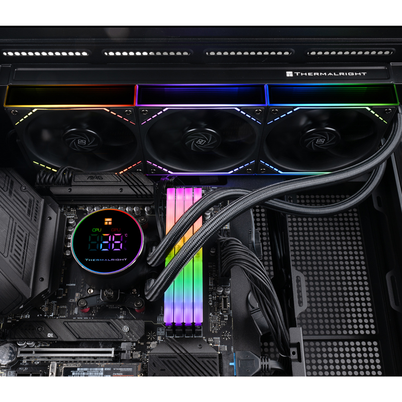 Система жидкостного охлаждения Thermalright Frozen Magic 360 Digital V2, вентилятор 120 мм, фото 7