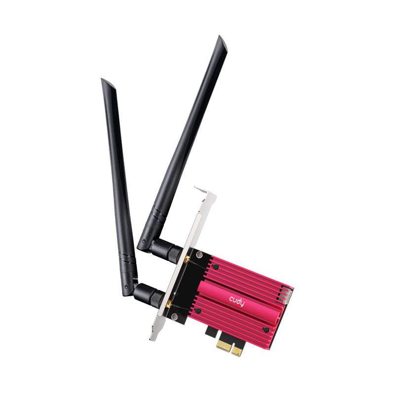 Wi-Fi адаптер Cudy WE9300 PCI Express, Wi-Fi 6, 2,4/5/6 ГГц, съёмные антенны, фото 3