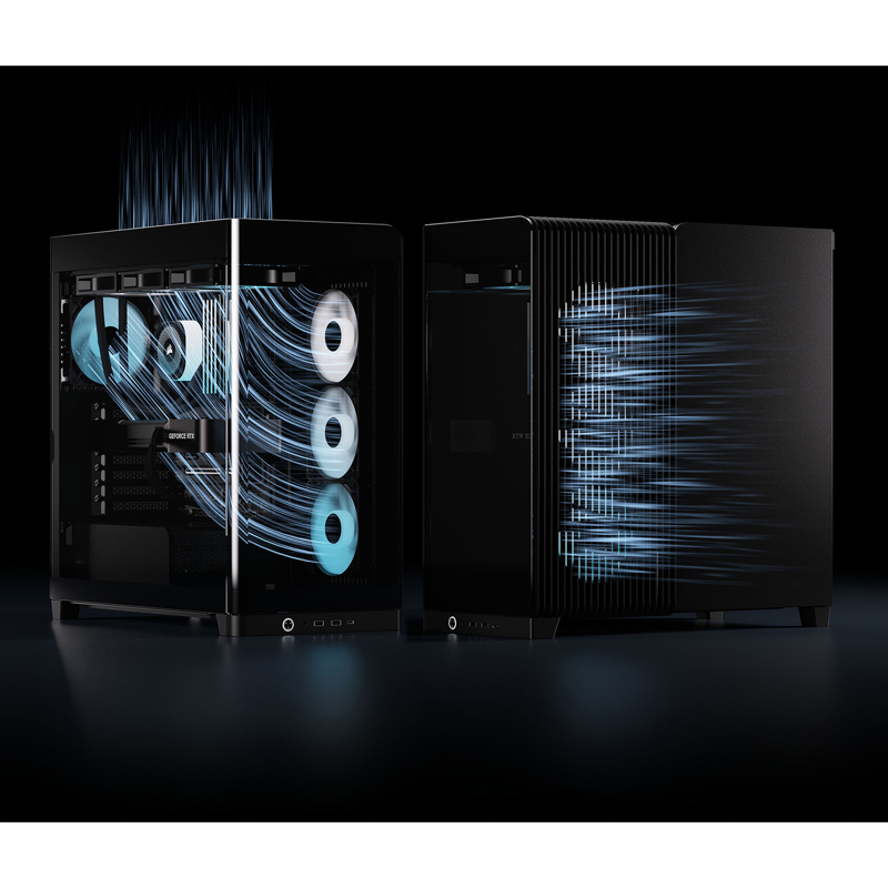 Корпус для ПК Corsair Frame 4500X RS-R ARGB, Midi Tower, чёрный, под ATX, E-ATX, mATX, Mini-ITX, фото 7