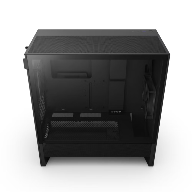 Корпус без блока Case NZXT H5 Flow (2024), Midi-Tower, TG, 1x120mm, 1xUSB-A 3.2 + 1xUSB-C 3.2, E-ATX, ATX, mATX, mITX Black, фото 4
