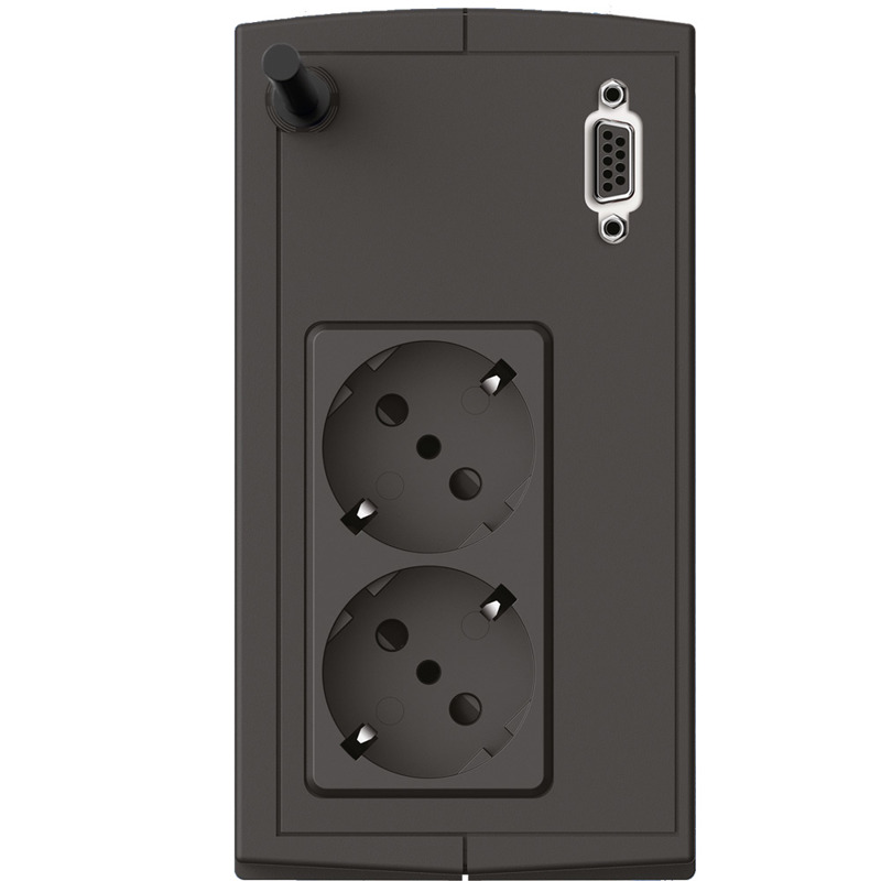 ИБП CyberElectro RS-232, 700 ВА, 360 Вт, Line-Interactive, 2 розетки, Schuko, фото 2