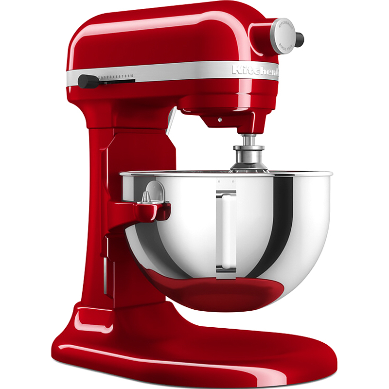 Планетарный миксер KitchenAid Heavy Duty 5KSM55SXXEER, 5,2 л, 375 Вт, подъёмная чаша, красный, фото 2