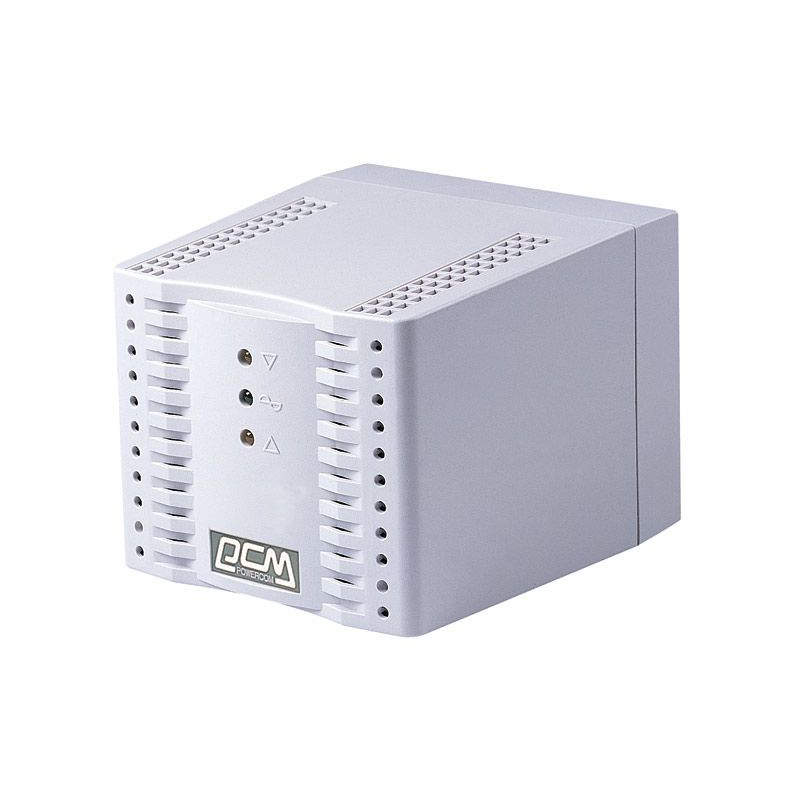 Стабилизатор напряжения Powercom Tap-Change TCA-1200 ступенчатый, 1200 ВА / 600 Вт, 4 розетки Schuko, фото 2