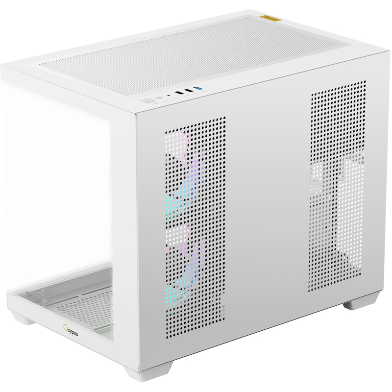 Корпус для ПК Ocypus Gamma C54 WH ARGB, Midi Tower, белый, под mATX, mITX, подсветка ARGB, фото 3