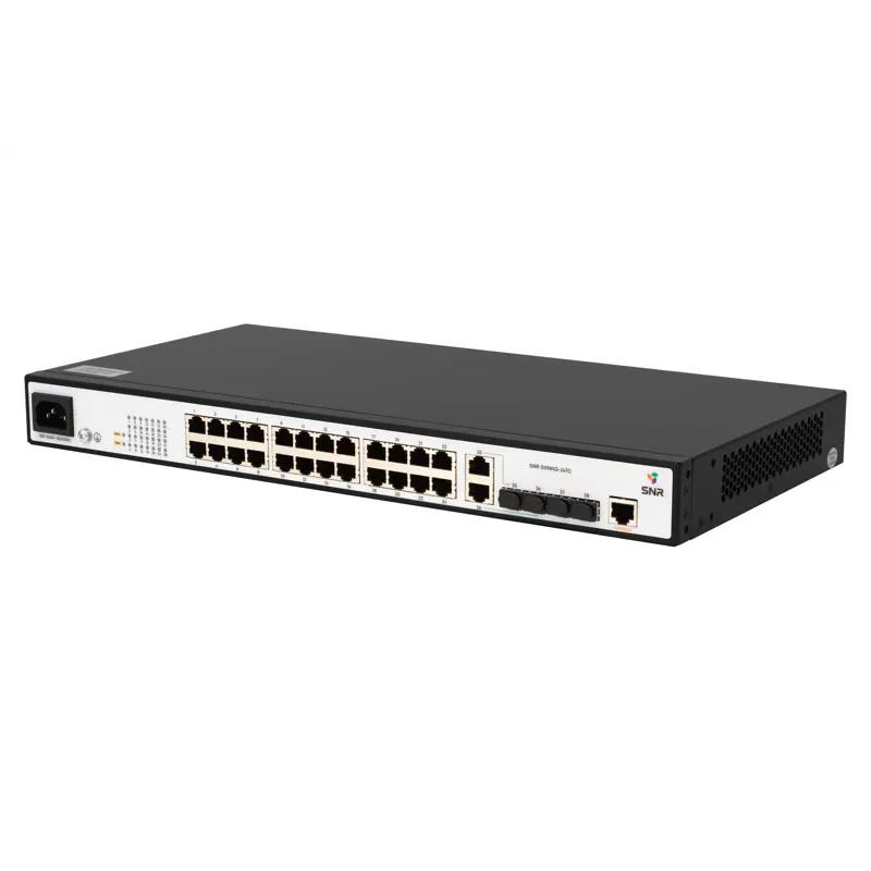 Коммутатор SNR S2985G-24TC-RPS управляемый L2, порты RJ-45 и SFP, кольцевое резервирование ERPS, фото 3